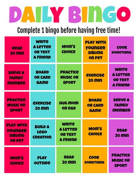 Daily Free Bingo .